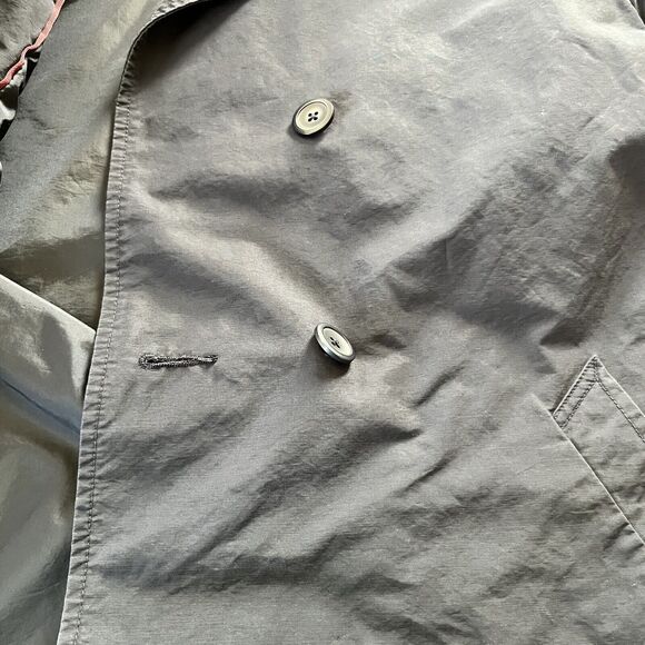 Eddie Bauer Double-Breasted Short‎ Rain/Trench Coat Womens Size Medium - Picture 7 of 11